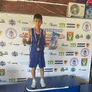 Ученик 5м4 класса Международной лингвистической школы Акмал Дустиев завоевал 1 место в региональном юношеском турнире по боксу "Ливадийский ринг" 