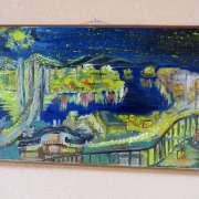 Панорама ночного Владивостока украсила выставку художницы из Международной лингвистической школы