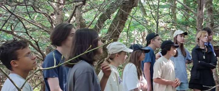 Ученики 9 классов Международной лингвистической школы познакомились с уникальным растительным миром заповедника на острове Петрова 