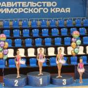 Ученица 3м1 класса Международной лингвистической школы Ксения Гасилова завоевала «золото» на городских соревнованиях по художественной гимнастике 