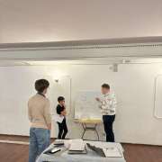 Команды учеников МЛШ 5,7,8 классов готовятся к поездке на Европейский математический турнир, который состоится в феврале 