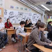 Представитель &laquo;Альянс Франсез&raquo; из Марселя (Франция) встретился с учениками МЛШ, изучающими французский язык 