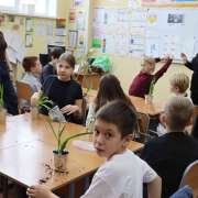 Цветы к празднику: мастер-класс &laquo;Первоцветы&raquo; для учеников начальных классов МЛШ провела специалист Ботанического сада-института ДВО РАН