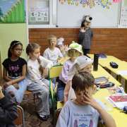 Ученики 1м1 класса МЛШ сыграли спектакль &laquo;Теремок&raquo; для ребят из подготовительного класса  